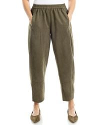Max Studio - Faux Suede Barrel Pants - Lyst