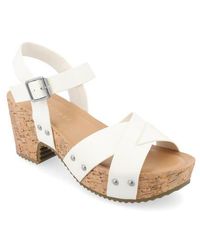 Journee Collection - Platform Sandal - Lyst