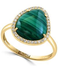 Effy - Malachite & Diamond Ring - Lyst