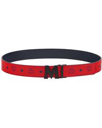 MCM - Logo Buckle Reversible Belt - Lyst