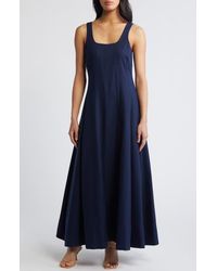 Halogen® - Linen Blend Maxi Dress - Lyst