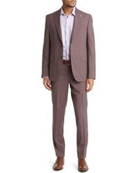 Ted Baker - Roger Extra Slim Fit Mini Houndstooth Wool Suit - Lyst