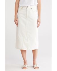 Rails - The Highland Denim Midi Skirt - Lyst