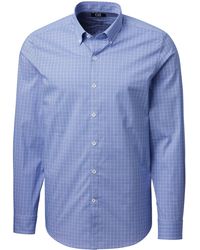 Cutter & Buck - Soar Tailored Windowpane Check Dress Shirt - Lyst