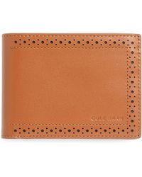Cole Haan - Brogue Leather Passcase - Lyst