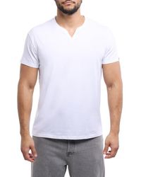 Xray Jeans - Split Neck Jersey T-Shirt - Lyst