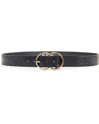Linea Pelle - Double O-ring Faux Leather Belt - Lyst