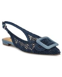 Nine West - Jasser Pointed Toe Slingback Flat - Lyst