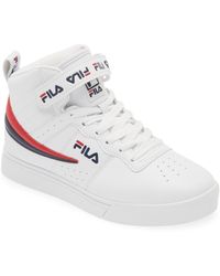 Fila - Vulc 13 Repeat Logo High Top Sneaker - Lyst