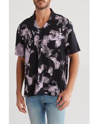 Abound - Abstract Floral Short Sleeve Button-up Shirt - Lyst