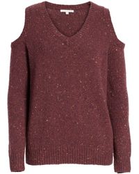 Rebecca Minkoff Page Cold Shoulder Sweater - Purple