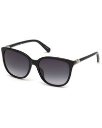 Swarovski Square 56mm Sunglasses - Black