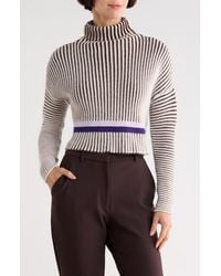 Longchamp - Wool Blend Sweater Top - Lyst