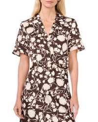 Halogen® - Short Sleeve Button-Up Camp Shirt - Lyst