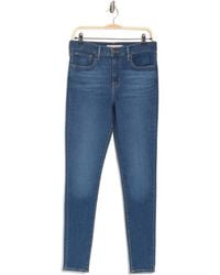 High Waist Ripped Fray Hem Skinny Jeans 