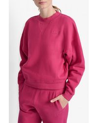 DKNY - Drop Shoulder Cotton-Blend Sweatshirt - Lyst