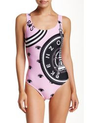 KENZO Printed One Piece Swimsuit - Pink