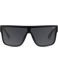 Quay - Nightfall 50mm Polarized Small Shield Sunglasses - Lyst