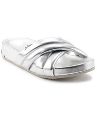 DKNY - Crisscross Strap Slide Sandal - Lyst
