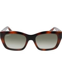 Ferragamo - 53Mm Rectangular Sunglasses - Lyst