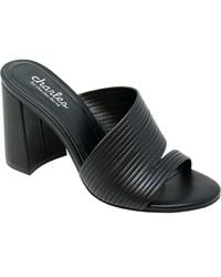 Charles David - Asymmetric Strappy Block Heel Sandals - Lyst