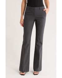 Theory - Demitria Stretch Virgin Wool Flare Pants - Lyst