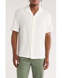 Denim and Flower - Textured Camp Shirt - Lyst