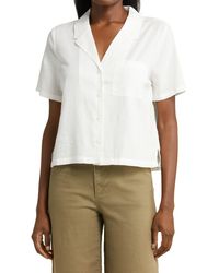 Marine Layer - Lucy Resort Short Sleeve Hemp Blend Button-up Camp Shirt - Lyst
