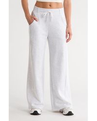 90 Degrees - Fleece Wide Leg Pants - Lyst