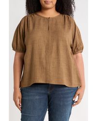 Max Studio - Bubble Short Sleeve Top - Lyst