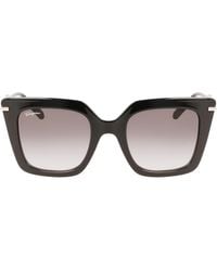 Ferragamo - Gancini 51Mm Rectangular Sunglasses - Lyst