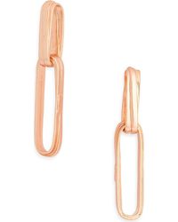Karine Sultan - Simple Double Link Drop Earrings - Lyst