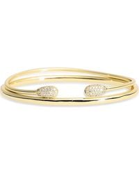 Argento Vivo - Set Of 2 Cuff Bangle Bracelets - Lyst