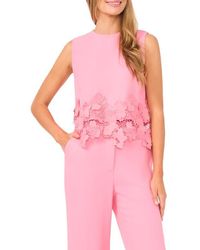 Ted Baker - Issa Lace Trim Shell Top - Lyst