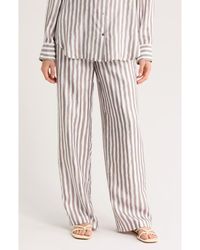 Theory - Relax Stripe Silk Pull-On Pants - Lyst