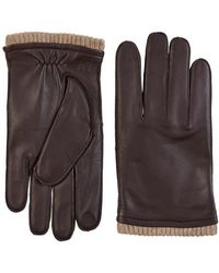 Bruno Magli - Touch Tech Cashmere Lined Leather Gloves - Lyst