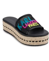 Karl Lagerfeld - Kamara Espadrille Platform Sandals - Lyst