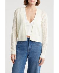 Love By Design - Gia Pointelle Cardigan - Lyst
