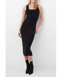 French Connection - Mozza Sleeveless Rib Midi Sweater Dress - Lyst