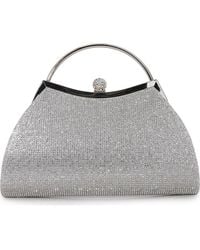 BERNESS - Rhinestone Top Handle Bag - Lyst