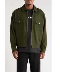Saint Studio - Trapani Wool Blend Zip-Up Jacket - Lyst