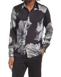 Reiss - Shawn Floral Button-up Shirt - Lyst