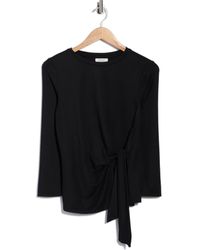 Nordstrom Rack - Three Quarter Sleeve Side Tie Knit Top - Lyst