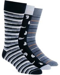 Lorenzo Uomo - Assorted 3-Pack Crew Socks - Lyst