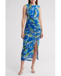 Taylor Dresses - Side Ruched Sleeveless Dress - Lyst