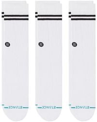 Stance - Core 3-Pack Cotton Blend Crew Socks - Lyst