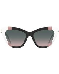 Moschino - 54Mm Gradient Cat Eye Sunglasses - Lyst