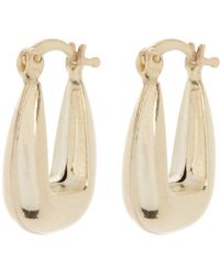 Argento Vivo Sterling Silver - Square Chunky Hoop Earrings - Lyst