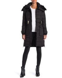 L Green French Connection Hooded Puffer Coat F20226