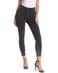 Topshop Petite Moto Boyfriend Jeans In Mid Stone Blue Lyst